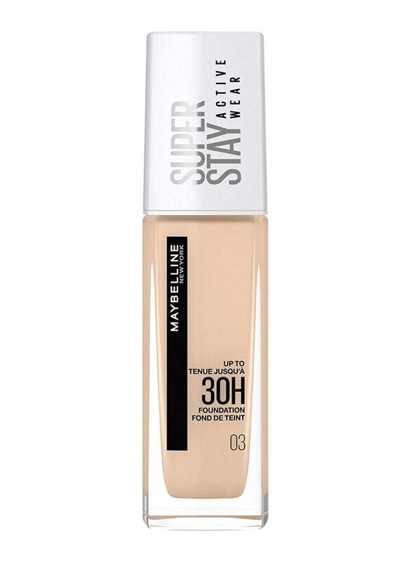 Maybelline New York Super Stay Active Wear 30H Foundation, 30ml, 03 True Ivory, Beige
Maybelline New York Super Stay Active Wear 30H Foundation, 30ml, 03 True Ivory, Beige