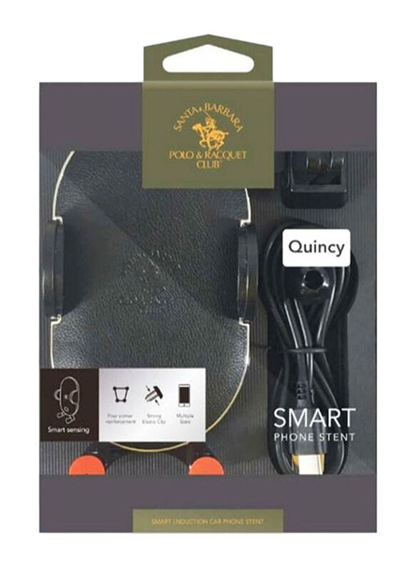 Santa Barbara Polo & Racquet Club Quincy Universal Smart Car Wireless Charging Mobile Holder, Black
Santa Barbara Polo & Racquet Club Quincy Universal Smart Car Wireless Charging Mobile Holder, Black
