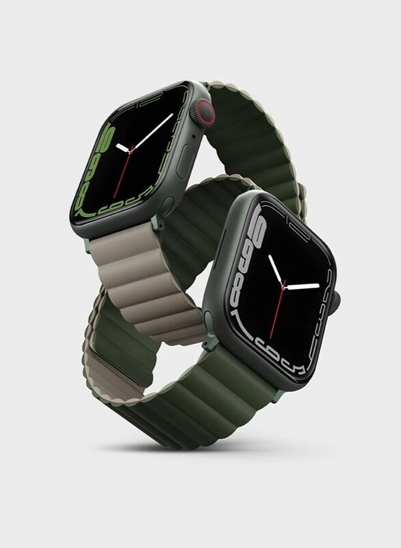 Uniq Revix Reversible Magnetic Silicone Strap for Apple Watch 42/44/45/49MM -Green/Taupe
Uniq Revix Reversible Magnetic Silicone Strap for Apple Watch 42/44/45/49MM -Green/Taupe