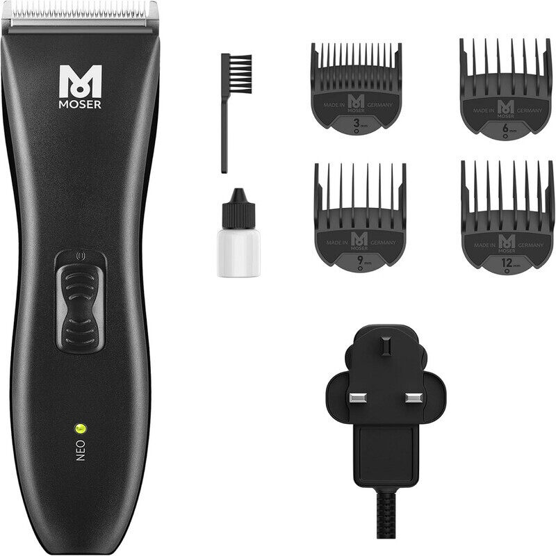 Moser NEO Professional Cord and Cordless Hair Clipper - Precision Cutting with Magic Blade Technology, 90-Min Operation Time ,Includes 4 Combs and Sto
Moser NEO Professional Cord and Cordless Hair Clipper - Precision Cutting with Magic Blade Technology, 90-Min Operation Time ,Includes 4 Combs and Sto