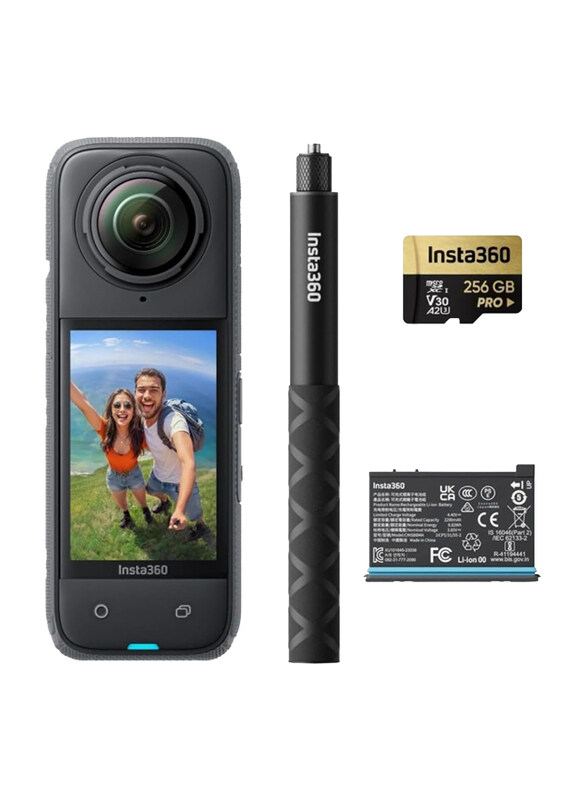 Insta360 X4 8K Action Camera with Adventure Kit & 256GB Micro SD Card, 72 Mp, Black
Insta360 X4 8K Action Camera with Adventure Kit & 256GB Micro SD Card, 72 Mp, Black