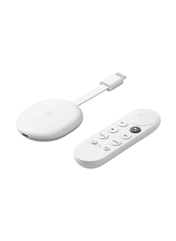 Google Chromecast with Google TV - 4K with remote Streaming Device, GA01919-US, White
Google Chromecast with Google TV - 4K with remote Streaming Device, GA01919-US, White