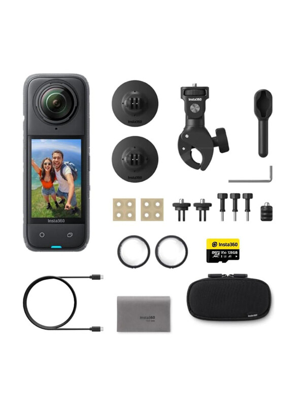 Insta360 X4 8K Action Camera with Motorbike Bundle & 128GB Micro SD Card, 72 Mp, Black
Insta360 X4 8K Action Camera with Motorbike Bundle & 128GB Micro SD Card, 72 Mp, Black