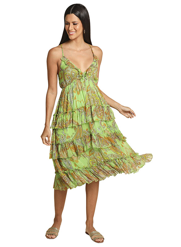 Couture Labs Savannah Sweetheart Neckline Paisley Print Sleeveless Dress for Women, 36 EU, Green
Couture Labs Savannah Sweetheart Neckline Paisley Print Sleeveless Dress for Women, 36 EU, Green