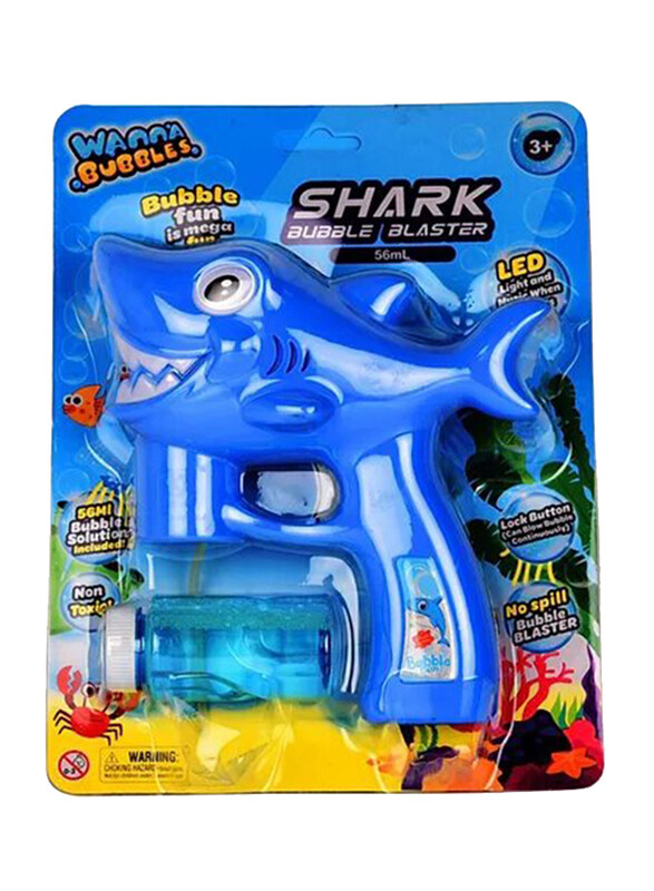 Wanna Bubble B/O Sharks Bubble Gun with Light and Music, Outdoor Playgrounds, Ages 3+
Wanna Bubble B/O Sharks Bubble Gun with Light and Music, Outdoor Playgrounds, Ages 3+
