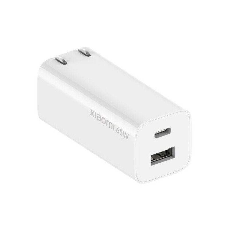Xiaomi 65W GaN Charger 1A1C Fast Charging Adapter With Dual Port USB-A & Type-C Input - White
Xiaomi 65W GaN Charger 1A1C Fast Charging Adapter With Dual Port USB-A & Type-C Input - White