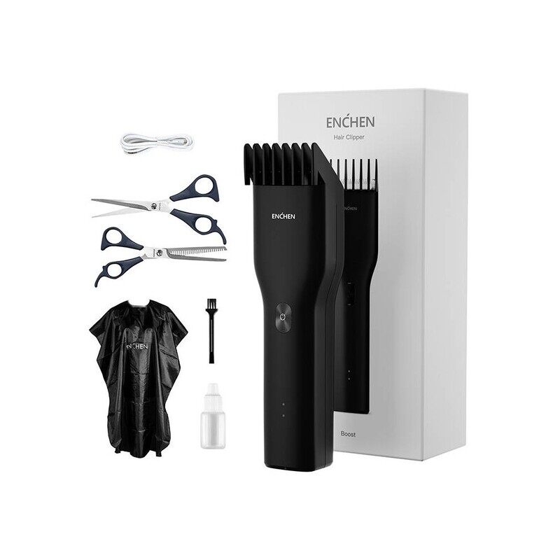 Enchen Boost Electric Hair Clipper Barber Set Edition Multifunction Electric Shaver For Men - Black
Enchen Boost Electric Hair Clipper Barber Set Edition Multifunction Electric Shaver For Men - Black