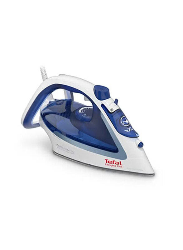 Tefal Easygliss Durilium Airglide Soleplate Steam Iron 270ml 2400W, FV5715M0, White
Tefal Easygliss Durilium Airglide Soleplate Steam Iron 270ml 2400W, FV5715M0, White