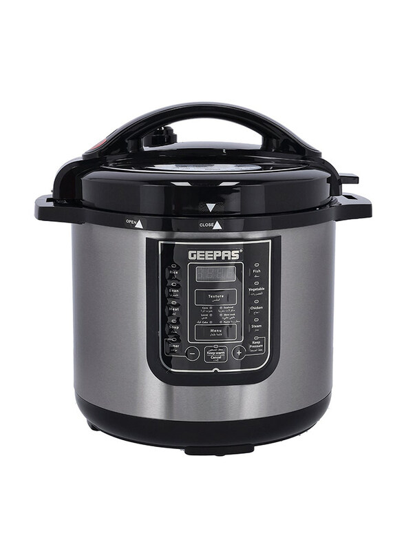 Geepas 8L Digital Multi Cooker Portable LED Screen with Touch Menu, 1200W, GMC35029, Silver/Black
Geepas 8L Digital Multi Cooker Portable LED Screen with Touch Menu, 1200W, GMC35029, Silver/Black