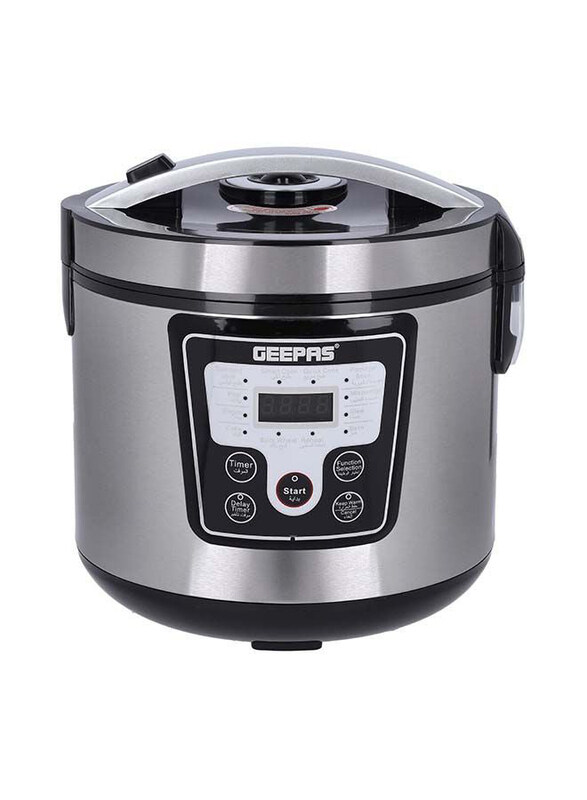 Geepas 1.8L Digital Multi Cooker With 12 Multi Cooking Program Including LED Display Hard and Quality Non-Stick Inner Pot, 700W, GMC35031, Silver/Blac
Geepas 1.8L Digital Multi Cooker With 12 Multi Cooking Program Including LED Display Hard and Quality Non-Stick Inner Pot, 700W, GMC35031, Silver/Blac