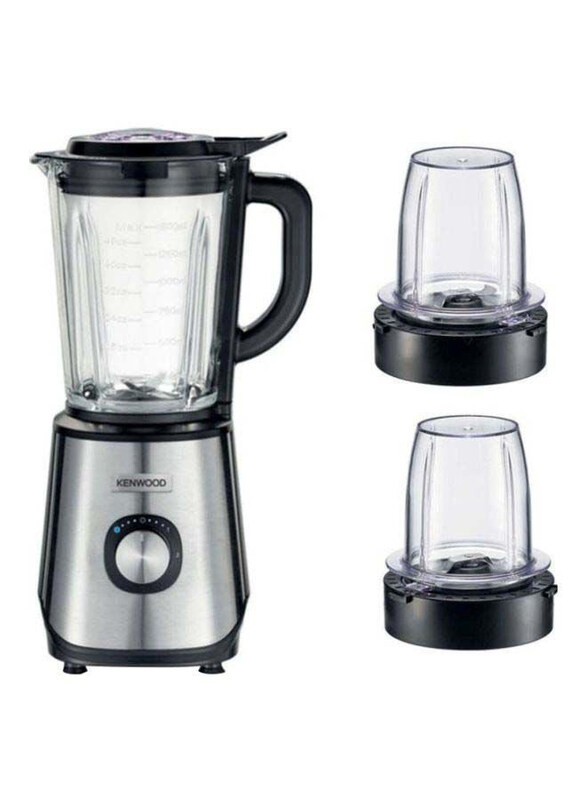Kenwood 2L Glass Blender Smoothie Maker with Grinder Mill, Chopper Mill, Ice Crush Function, 1000W, BLM45.720SS, Multicolour
Kenwood 2L Glass Blender Smoothie Maker with Grinder Mill, Chopper Mill, Ice Crush Function, 1000W, BLM45.720SS, Multicolour