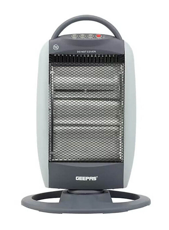 Geepas Halogen Heater High Performance Heater with 3 Heating Power, 1200W, GHH9112, Grey
Geepas Halogen Heater High Performance Heater with 3 Heating Power, 1200W, GHH9112, Grey