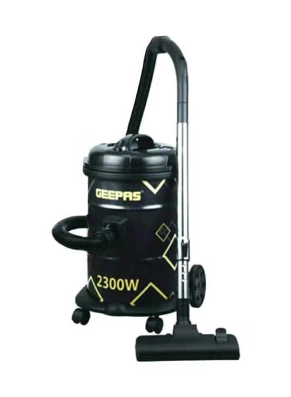 Geepas Electric Drum Vacuum Cleaner with Dust Indicator Function, 21L 2300W GVC2598, Black/Yellow
Geepas Electric Drum Vacuum Cleaner with Dust Indicator Function, 21L 2300W GVC2598, Black/Yellow