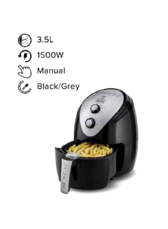 Black+Decker 3.5L Electric Air Fryer, with Rapid Air Convection Technology, 1500W, AF150-B5, Black/Grey
Black+Decker 3.5L Electric Air Fryer, with Rapid Air Convection Technology, 1500W, AF150-B5, Black/Grey