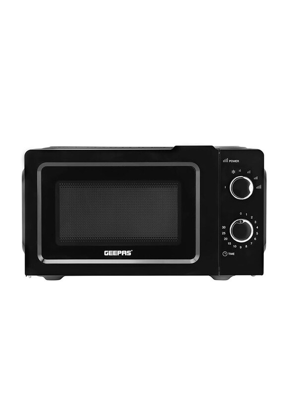 Geepas 20L Microwave Oven Multiple Power Levels With Digital Display, 1100W, Gmo1899, Black
Geepas 20L Microwave Oven Multiple Power Levels With Digital Display, 1100W, Gmo1899, Black