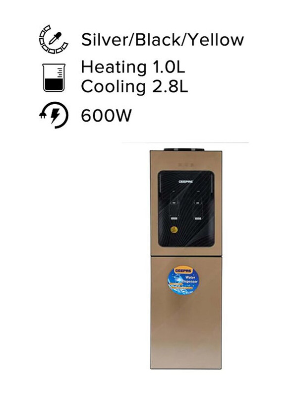 Geepas Top Load Water Dispenser with Refrigerator, 600W, GWD8363, Multicolour
Geepas Top Load Water Dispenser with Refrigerator, 600W, GWD8363, Multicolour