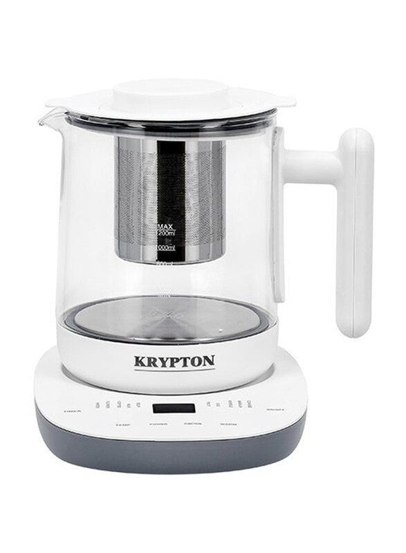 Krypton 1.2L Digital Multifunction Tea Maker, 800W, KNTM6384, Transparent/White
Krypton 1.2L Digital Multifunction Tea Maker, 800W, KNTM6384, Transparent/White