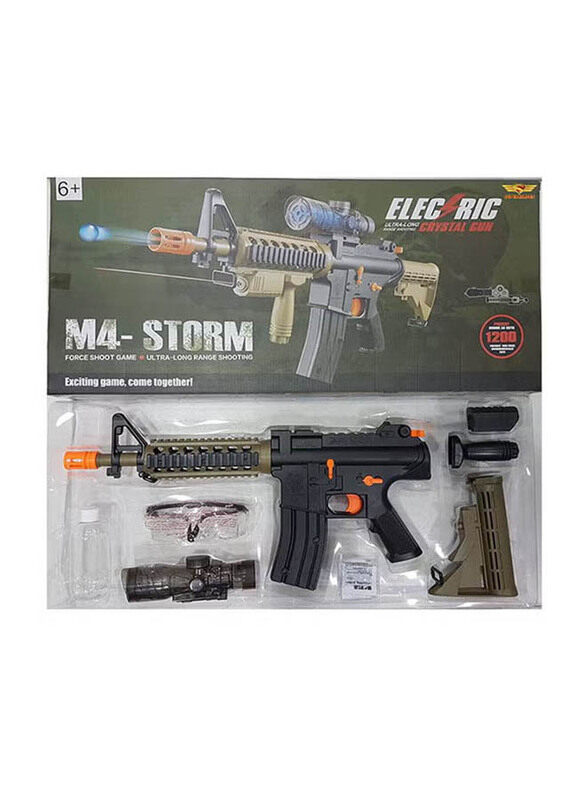 Electric Crystal Gun M4 Storm 3340 Electric Water Bullet Gun, Ages 6+, Multicolour
Electric Crystal Gun M4 Storm 3340 Electric Water Bullet Gun, Ages 6+, Multicolour