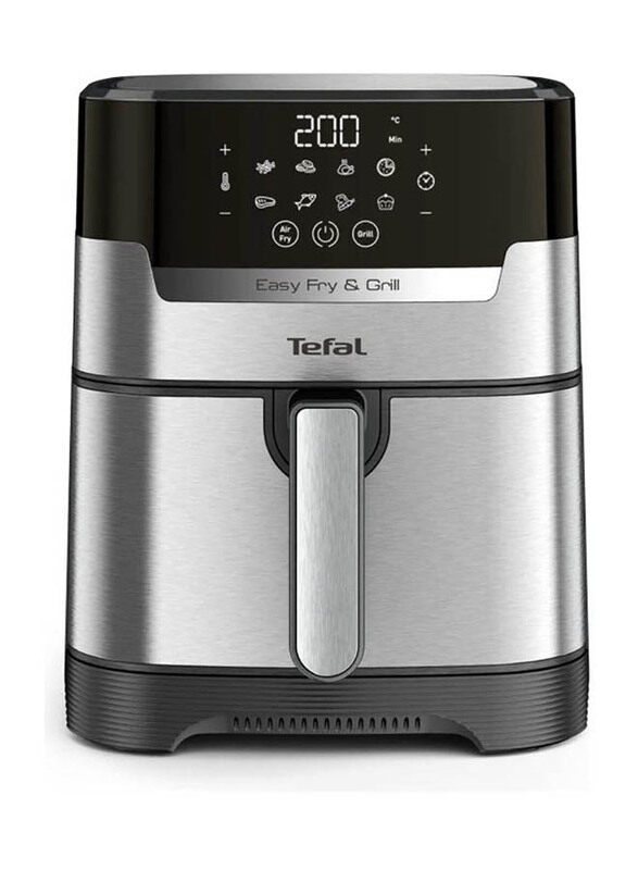 Tefal 4.2L 2-in-1 Easy Fry & Grill Digital with 8 Automatic Programs and Adjustable Temperature, 1550W, EY505D27, Silver/Black
Tefal 4.2L 2-in-1 Easy Fry & Grill Digital with 8 Automatic Programs and Adjustable Temperature, 1550W, EY505D27, Silver/Black