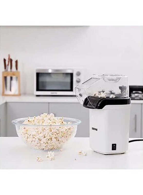 Geepas Electric Popcorn Maker, 1200W, with On/Off Switch, Oil-Free Popcorn Popper, GPM840, White
Geepas Electric Popcorn Maker, 1200W, with On/Off Switch, Oil-Free Popcorn Popper, GPM840, White