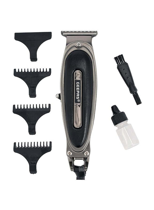Geepas Rechargeable Hair Clipper Male Grooming Set for Body Hair, 5W, GTR56044, Black/Grey
Geepas Rechargeable Hair Clipper Male Grooming Set for Body Hair, 5W, GTR56044, Black/Grey