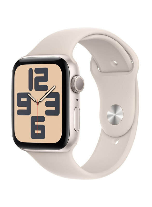 Apple Watch SE 44mm Smartwatch, GPS + Cellular, Starlight Aluminium Case With Starlight Sport Band
Apple Watch SE 44mm Smartwatch, GPS + Cellular, Starlight Aluminium Case With Starlight Sport Band