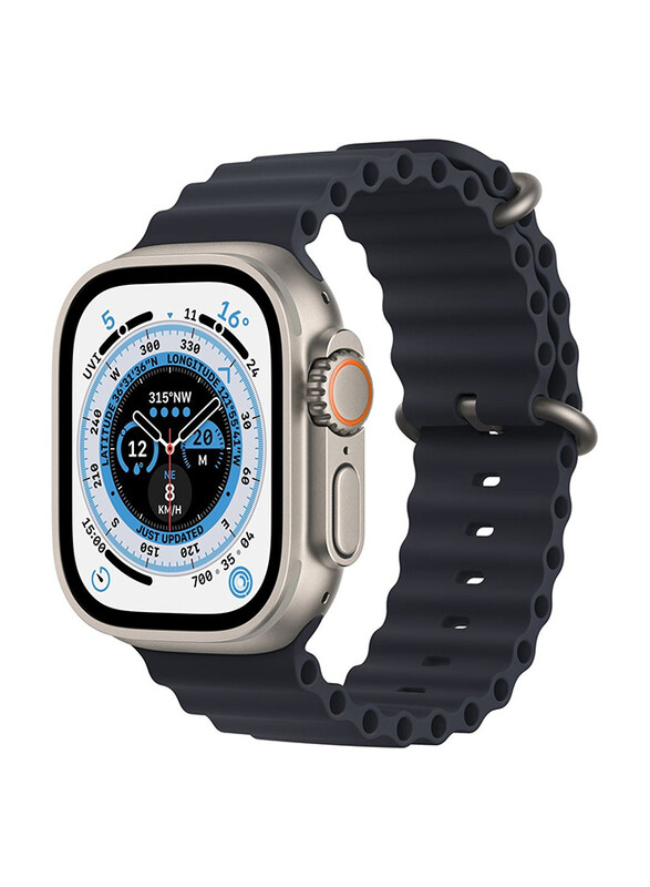 Apple Watch Ultra 49mm Smartwatch, GPS + Cellular, Titanium Case With Midnight Ocean Band
Apple Watch Ultra 49mm Smartwatch, GPS + Cellular, Titanium Case With Midnight Ocean Band