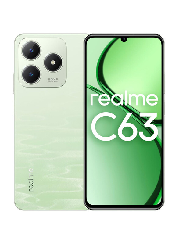 Realme C63 128GB Jade Green, 6GB RAM, 4G, Dual Sim Smartphone, Middle East Version
Realme C63 128GB Jade Green, 6GB RAM, 4G, Dual Sim Smartphone, Middle East Version