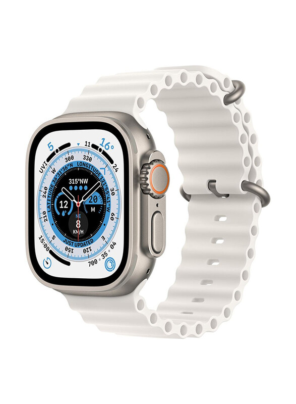 Apple Watch Ultra 49mm Smartwatch, GPS + Cellular, Titanium Case With White Ocean Band
Apple Watch Ultra 49mm Smartwatch, GPS + Cellular, Titanium Case With White Ocean Band