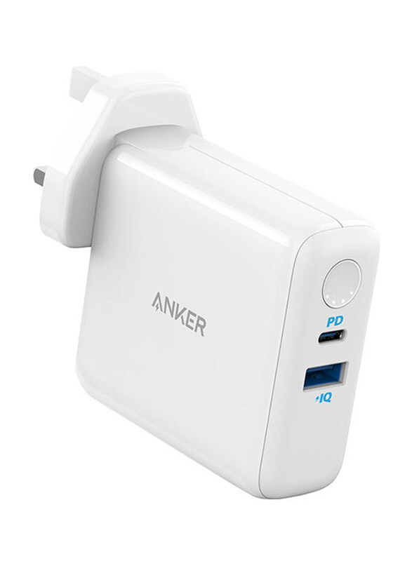 Anker PowerCore III 2-in-1 Battery Fusion 5k 4850 mAh UK Wall Charger with Lightning to USB Data & Charge Cable, 18W, White
Anker PowerCore III 2-in-1 Battery Fusion 5k 4850 mAh UK Wall Charger with Lightning to USB Data & Charge Cable, 18W, White
