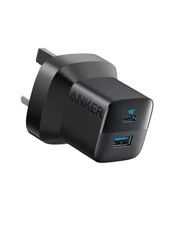 Anker 323 UK Wall Charger with Lightning to USB Data & Charge Cable, 33W, Black
Anker 323 UK Wall Charger with Lightning to USB Data & Charge Cable, 33W, Black