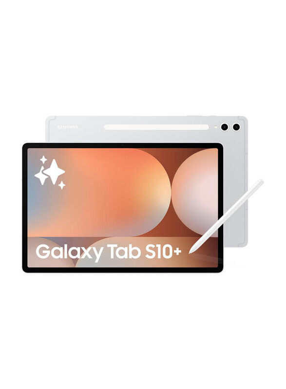 Samsung Galaxy Tab S10+ 256GB Platinum Silver 12.4-inch Tablet, 12GB RAM, WIFI Only, UAE Version
Samsung Galaxy Tab S10+ 256GB Platinum Silver 12.4-inch Tablet, 12GB RAM, WIFI Only, UAE Version