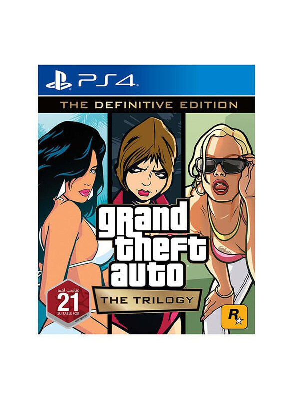 Grand Theft Auto Trilogy English/Arabic UAE Version Adventure for PlayStation 4 (PS4) by Rockstar Games
Grand Theft Auto Trilogy English/Arabic UAE Version Adventure for PlayStation 4 (PS4) by Rockstar Games