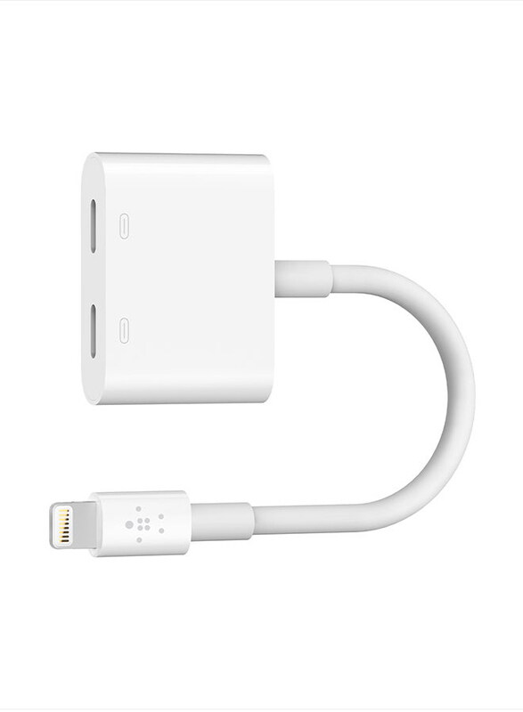 Belkin MFI Certified Dual Functionality Charging Adapter, Lightning to Lightning Charger Splitter for iPhone/iPad Pass Audio Headphones, White
Belkin MFI Certified Dual Functionality Charging Adapter, Lightning to Lightning Charger Splitter for iPhone/iPad Pass Audio Headphones, White