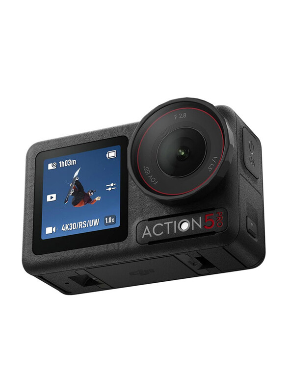 Dji Osmo Action 5 Pro Standard Combo Elevate Action Camera with 4K/120FPS & 47 GB Built-in Storage, 40MP, Black
Dji Osmo Action 5 Pro Standard Combo Elevate Action Camera with 4K/120FPS & 47 GB Built-in Storage, 40MP, Black