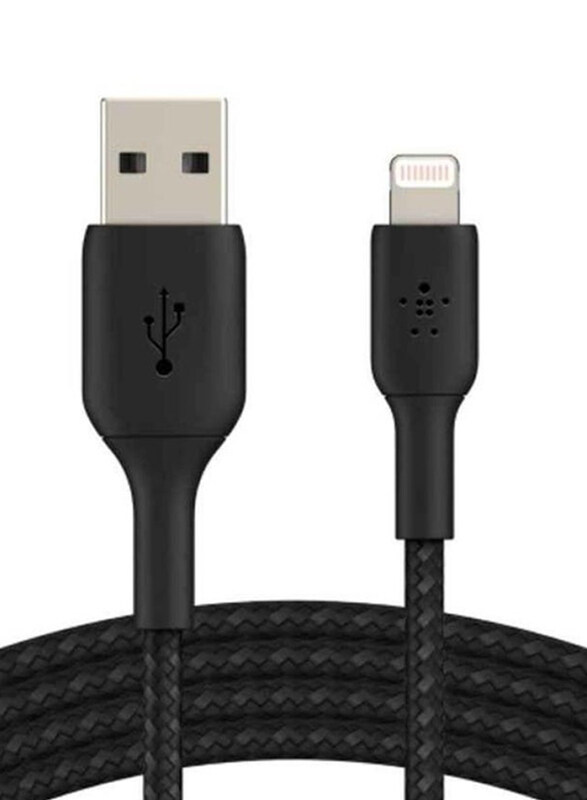 Belkin 1-Meters Braided Charging Cable, USB Type-A to Lightning for iPhone/iPad/Airpods, Black
Belkin 1-Meters Braided Charging Cable, USB Type-A to Lightning for iPhone/iPad/Airpods, Black
