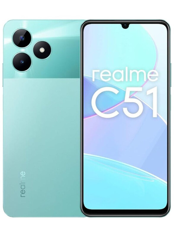 Realme C51 128GB Mint Green, 4GB RAM, 4G, Dual SIM Smartphone, Middle East Version
Realme C51 128GB Mint Green, 4GB RAM, 4G, Dual SIM Smartphone, Middle East Version