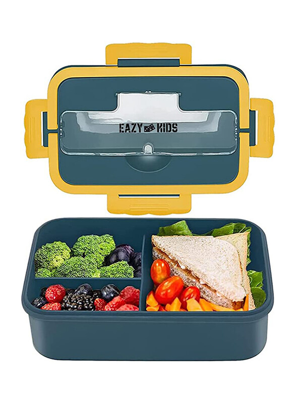 Eazy Kids Wheat Straw Leakproof Eco-Friendly Bento Lunch Box with Spoon & Chopstick, 1500ml, Blue
Eazy Kids Wheat Straw Leakproof Eco-Friendly Bento Lunch Box with Spoon & Chopstick, 1500ml, Blue