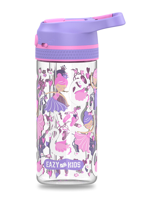 Eazy Kids Tritan Tropical Lockable Push button & Carry Handle Water Bottle, 420ml, Purple
Eazy Kids Tritan Tropical Lockable Push button & Carry Handle Water Bottle, 420ml, Purple