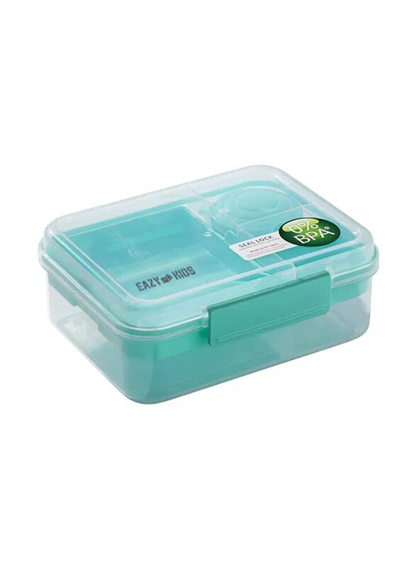Eazy Kids 3/4/5 Compartment Convertible 1650ml Bento Lunch Box for Kids, with 150ml Gravy Bowl, Green
Eazy Kids 3/4/5 Compartment Convertible 1650ml Bento Lunch Box for Kids, with 150ml Gravy Bowl, Green