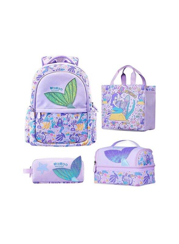 Nohoo 16-inch Mermaid Kids School Bag with Lunch Bag & Handbag and Pencil Case Set, Purple
Nohoo 16-inch Mermaid Kids School Bag with Lunch Bag & Handbag and Pencil Case Set, Purple