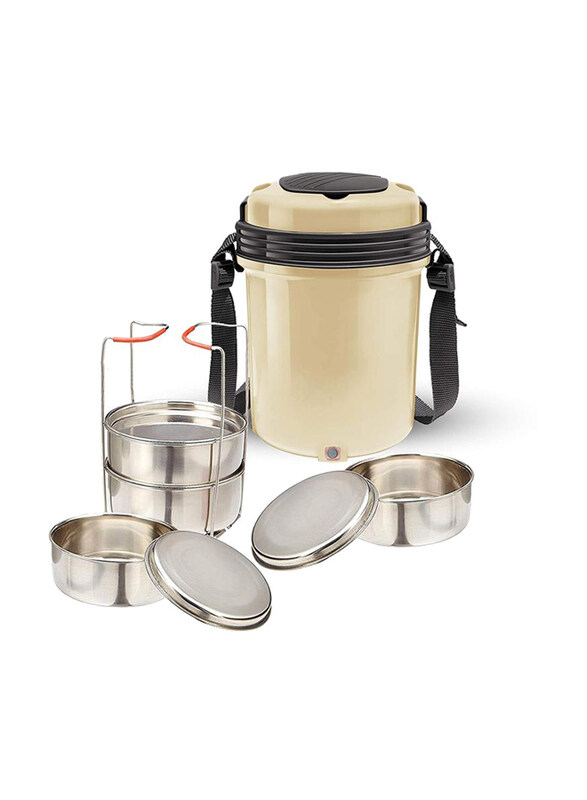 Milton Electron Stainless Steel Tiffin Box Set for Kids, 1440ml, 4 Pieces, Ivory
Milton Electron Stainless Steel Tiffin Box Set for Kids, 1440ml, 4 Pieces, Ivory