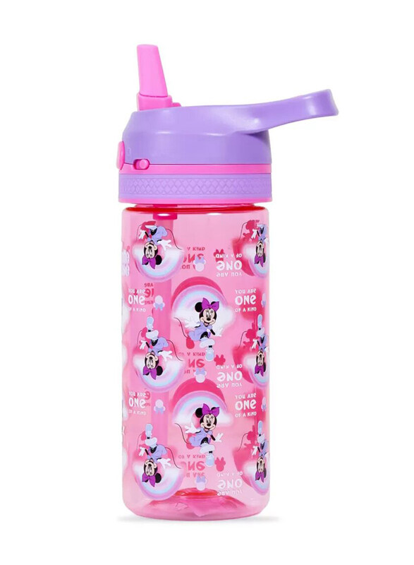 Eazy Kids Disney Minnie Mouse Tritan Water Bottle with Lockable Push Button & Carry Handle for Kids, 420ml, Pink
Eazy Kids Disney Minnie Mouse Tritan Water Bottle with Lockable Push Button & Carry Handle for Kids, 420ml, Pink