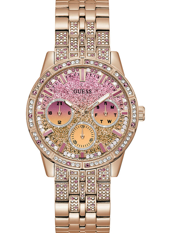 Guess Cascade Analog Watch for Women with Stainless Steel Band, Water Resistant, GW0365L3, Rose Gold-Multicolour
Guess Cascade Analog Watch for Women with Stainless Steel Band, Water Resistant, GW0365L3, Rose Gold-Multicolour