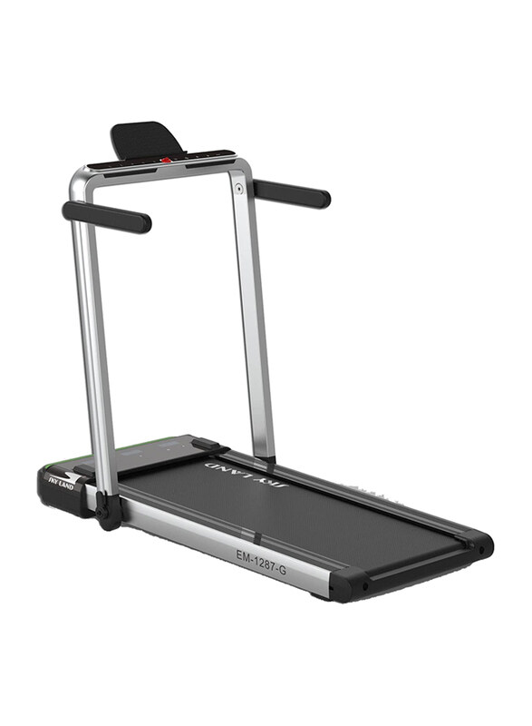 Sky Land 2-in-1 Foldable Treadmill Walking pad 4 HP Peak with 12 Programs, EM-1287, Black/Silver
Sky Land 2-in-1 Foldable Treadmill Walking pad 4 HP Peak with 12 Programs, EM-1287, Black/Silver