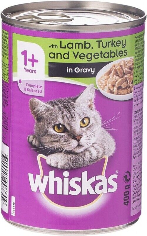 Whiskas Tasty Mince Cat - Lamb/Turkey/Veg in Gravy - Can - BOX - 24* 400g
Whiskas Tasty Mince Cat - Lamb/Turkey/Veg in Gravy - Can - BOX - 24* 400g