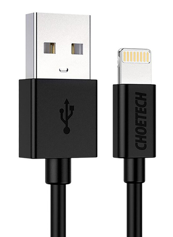 Choetech 1.2-Meter TPE USB Type-A Cable, Lightning to USB Type-A for Smartphones/Tablets, IP0026, Black
Choetech 1.2-Meter TPE USB Type-A Cable, Lightning to USB Type-A for Smartphones/Tablets, IP0026, Black