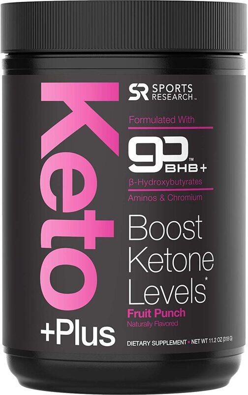 Sports Research Keto Plus Exogenous Ketones Dietary Supplement, 30 Servings, Fruit Punch
Sports Research Keto Plus Exogenous Ketones Dietary Supplement, 30 Servings, Fruit Punch