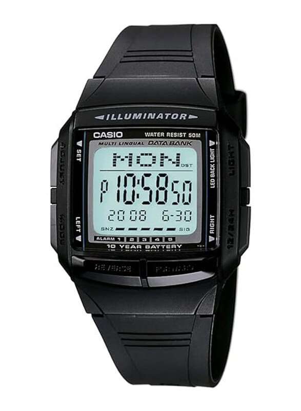 Casio Digital Watch Unisex with Resin Band, Water Resistant, DB-36-1A, Black-Grey
Casio Digital Watch Unisex with Resin Band, Water Resistant, DB-36-1A, Black-Grey