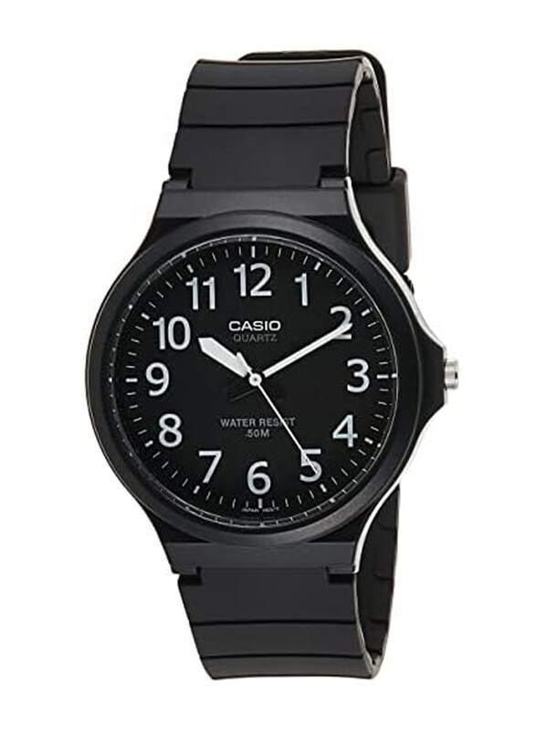 Casio Analog Watch for Men with Silicone Band, Water Resistant, MW-240-1BVDF, Black
Casio Analog Watch for Men with Silicone Band, Water Resistant, MW-240-1BVDF, Black